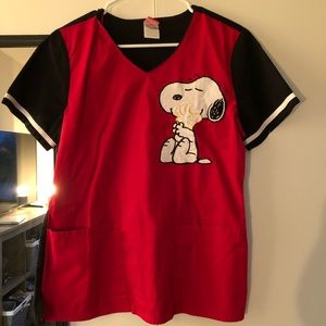 Snoopy scrub top